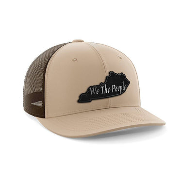 We The People Kentucky Black Patch Hat Hat Greater Half Khaki/Coffee Kentucky